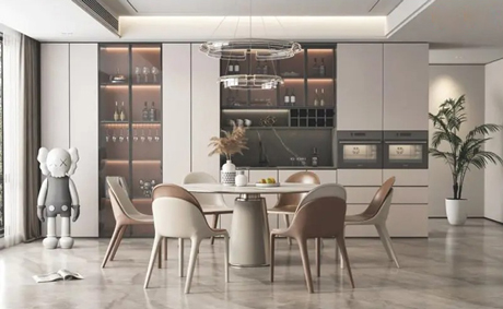 暖色系餐边柜-打造明亮温暖的家