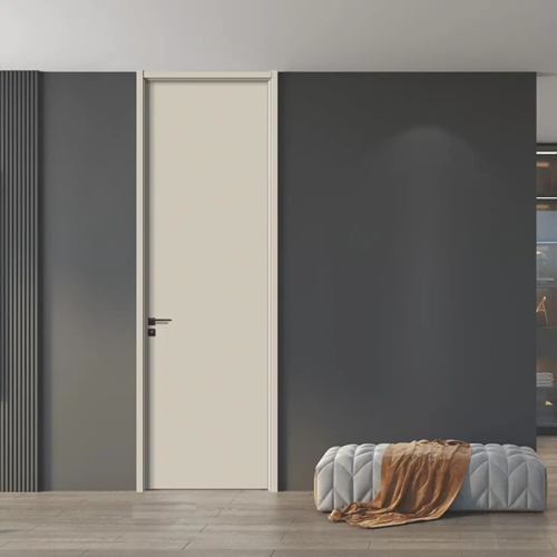 纯色实木门室内卧室门